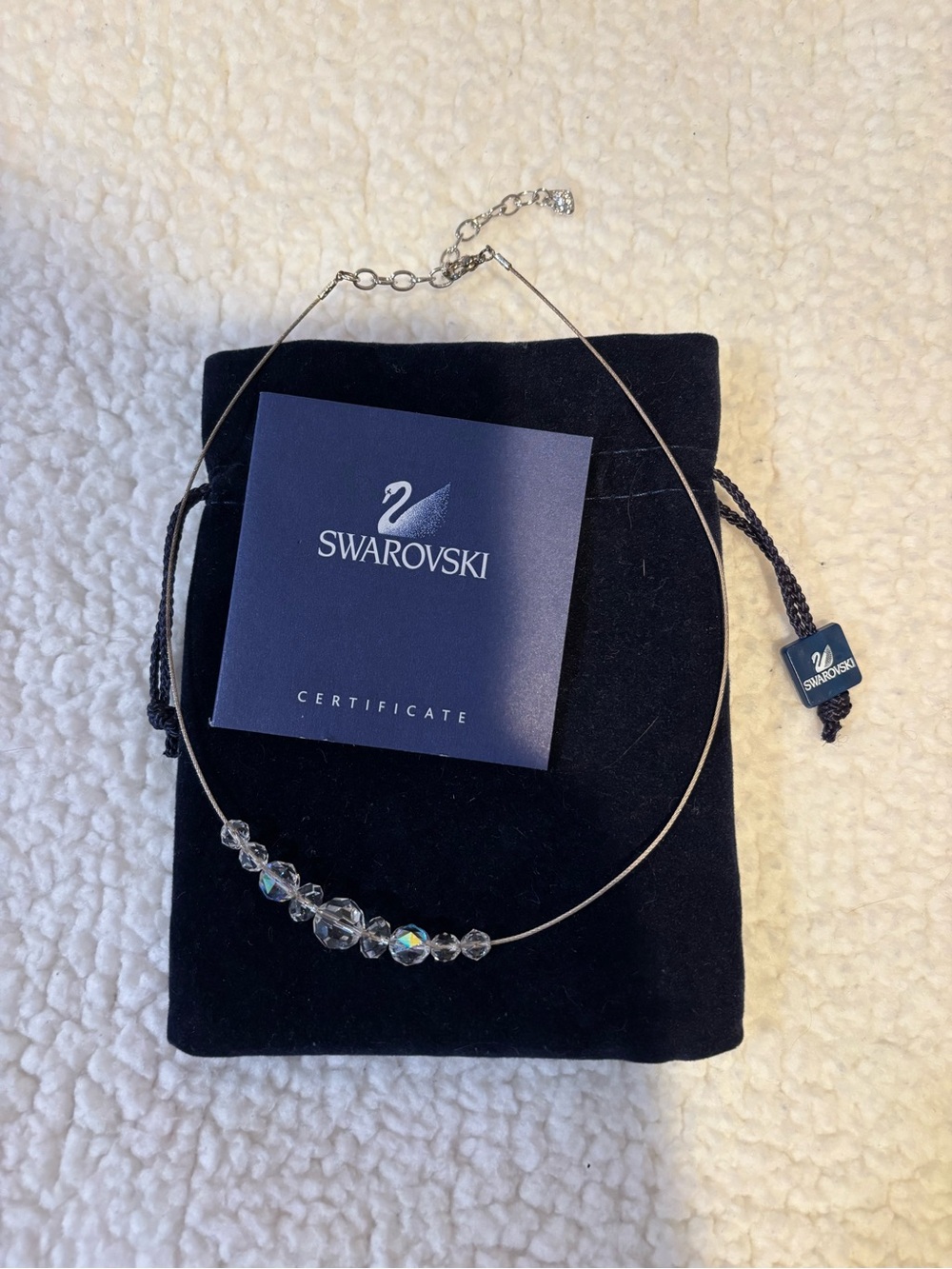 Swarovski Clear Crystal Bead Collar Necklace